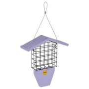 Birds Choice Suet Feeder with Tail Prop for Single Cake in Purple Recycled Plastic