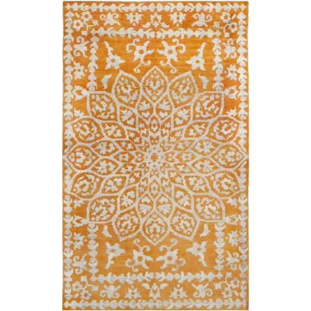 Safavieh Stone Wash 2'6" X 8' Hand Knotted Rug in Copper