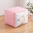 thumbnail image 2 of Moocorvic Comforter Storage Bag, Large Storage Bags for Comforters and Blankets Foldable Bedding Storage Pillow Storage Dorm Room Essentials for College Students Girls, 2 of 6