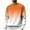 Orange, variant on Sweatshirts For Men Gradient Color Printed Casual Crewneck Plus Size Long Sleeve Tops Sporty Hoodless Sweatshirt For Fall Winter
