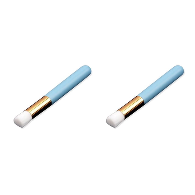 Guardurnaity Champú de pestañas para extensiones de pestañas, cepillos para la nariz, mango acrílico, cabeza de flor plana Type8 NO8