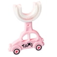 thumbnail image 3 of serony 3 Pcs Brosse à Dents Unisexe 2-6 Ans PP Portable Mignonne Pratique Lavable Réutilisable Brosse à Dents Manuelle Intérieur Maison Toilette Outil de Lavage des Dents Rose, 3 of 7