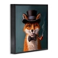 thumbnail image 2 of Stupell Industries Contemporary Charming Dapper Fox Black Framed Giclee Art, 12 x 12, by Lucia Heffernan, 2 of 8