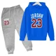 thumbnail image 3 of Conjunto de 2 piezas de ropa deportiva informal para primavera y otoño para niños, sudadera con capucha y pantalones, chándal de moda para bebés y niñas, 3 of 5
