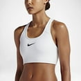 thumbnail image 5 of Nike Womens Swoosh Sports Bra White/Black X-Small, 5 of 7