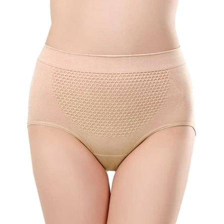 BYHONG Custom High Waist Striped Tangas No Show Bikini Custom Thongs Women Underwear Panties Thong Panties for Women Khaki One Size