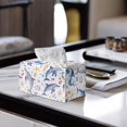 thumbnail image 2 of ZUXONGSY Dolphin Starfish Tissue Box Covers PU Leather Rectangular Tissue Box with Buckle Modern Decorative Tissue Box Organizer Easy to Install Tissue Box for Home Bathroom Car, 2 of 7