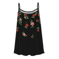 thumbnail image 5 of CYMMPU Clothing for Women Tank Top Printed Spaghetti Strap Loose Camisole Flowy Camis Sleeveless Pleated Tunic Tops Summer Vest Top, 5 of 5