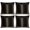 Onyx, Antique Gold, Graphite, Charcoal, variant on Boho Archway Throw Pillow Covers 16 x 16 Inch Pillow Covers Set of 2 Decorative Vintage Traditional Ethnic Red Yellow Geometric Cushion Case Square Linen Pillowcases with Zipper for Couch Sofa Bed