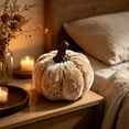 thumbnail image 5 of Dvumao 3.7 in Velvet Fabric Pumpkin, Faux Pumpkin for Halloween and Thanksgiving Centerpiece, Artificial Fall Pumpkin Decor, 5 of 7