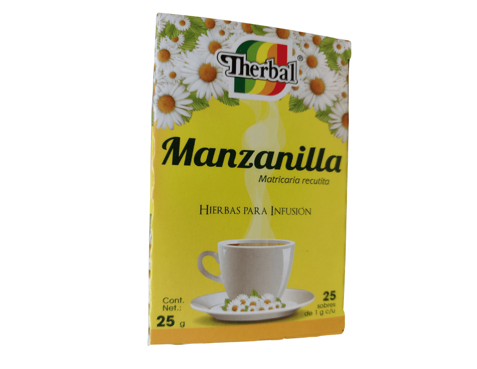 Therbal Chamomile Infusion Herbs Tea, 25 Tea Bags, 0.88 oz