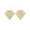 Gold, variant on Women's Micro Pave Crystal Diamond-Shaped Hematite Stud Earrings