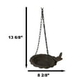 thumbnail image 3 of Cast Iron Whimsical Bluebird On Victorian Dish Hanging Garden Bird Bath Feeder, 3 of 8