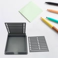 thumbnail image 6 of SunniMix Sticky Note Holder with Stencil Desktop Note Holder for Home Office Supplies Grey, 6 of 8
