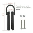thumbnail image 2 of 1.5 Inch Climbing Rope Clamp,2 Sets Rope Climb Clasp Workout Rig Attachment Hook for Rope Climbing Gym Strength Training, 2 of 8