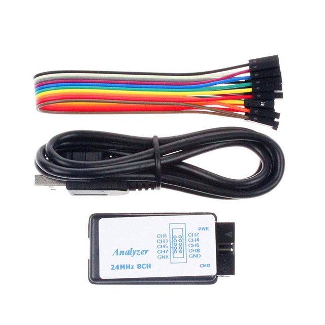 Comidox 1 Juego De Dispositivos Analizadores Lógicos Usb Cable Usb 24Mhz 8Ch 24Mhz 8 Canales Uart Iic Spi Depuración Para Arduino Arm Fpga M100 Caliente