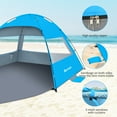 thumbnail image 2 of Gorich Beach Tent for 8-10 Person, UPF 50+ UV Protection, Portable Sun Shelter, Easy Setup Sun Shade Beach Canopy with Carry Bag, 2 of 11