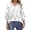 White, variant on Long Sleeve Shirts For Women Blouses For Casual Tops Tshirts With Flared Sleeve V-Neck 3/4 Sleeve Womens Tops