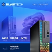 Dell RGB Desktop Computer - Hex Core Intel i5 (3.2) | 16GB DDR4 RAM | 500GB SSD | Windows 11 Pro | 24in LCD Monitor | Home or Office PC