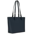 thumbnail image 3 of Michael Kors Women's Jet Set Medium Vegan Leather Top Zip Pocket Tote Bag (Navy), 3 of 3