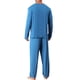 thumbnail image 3 of INSPIRAR CHIC Conjunto de Pijamas Casuales de 2 Piezas de Manga Larga de Color Sólido con Cuello Redondo para Hombre S Azul Oscuro, 3 of 5
