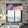 thumbnail image 2 of Independence Day United States of America USA Flag with Fireworks Valances for Windows, Kitchen Curtains Valances Window Treatment Rod Pocket Valances for Kitchen Living Room Bedroom Bathroom Laundry, 2 of 6