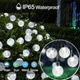 thumbnail image 5 of GooingTop 2 Pack Solar Outdoor String Lights Waterproof,58FT 120LED Patio Lights Solar Powered for Gazebo Yard Garden Tree Decor（White), 5 of 7