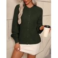 thumbnail image 5 of Zeagoo Cardigan Sweaters for Women Long Sleeve Chunky Knit Cardigan CEW Neck Button Down Fall Fashion, 5 of 6