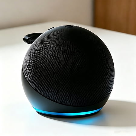 JDMEOPD 5th Generation Alexa smart Speaker Wireless Subwoofer- Compatible for Echo, RGB Light Speaker Stand with Deep Bass Stereo Sound for Desktop, TV Audio and Smart Speaker Setup