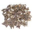 thumbnail image 4 of HOMYL 2xButterfly Charms Pendant Vintage Small Antique Decorative Metal for Cosplay 2 Pcs, 4 of 8
