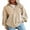 CC Khaki, variant on DOKOTOO Oversized Sweatshirts for Women Half Zip Sweatshirt Waffle Knit Pullover Lightweight Long Sleeve Drop Shoulder Tops Fall Outfit