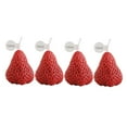 thumbnail image 1 of Creative Strawberry cented Candle Bedroom Wedding Decor 4pcs, 1 of 8