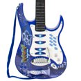 thumbnail image 2 of Kids Electric Guitar Play Set W/ MP3 Player, Microphone, Amp Children Musical Play Set- Blue, 2 of 5