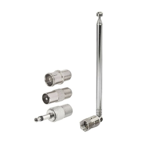 Telescopic Radio TV Replacement Parts Home Amplifier FM Radio Antenna Signal Receiver TV Tuner Aerial Adapter 1 SET