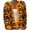 Orange, variant on Kaondbfi Women's Cardigan, Open Front Cardigans Cute Flower Print Sweaters Crew Neck Button Down Trendy Fall Tops Coat Winter Coat for Women