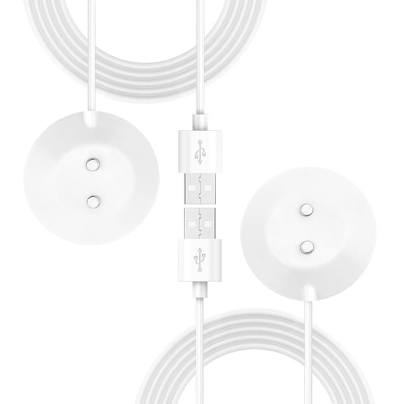 LujingZ 2 Pack Magnetic Charger USB Charging Cord Cable Base Dock Station Compatible with Rose Massagers Devices