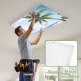 thumbnail image 4 of Beach Palm Tree Magnetic Fluorescent Light Covers for Ceiling Lights 2x4 Feet, Ocean Coastal Sky Nature Scenery Office Classroom Kitchen Drop Ceiling Light Covers Lighting Filters Shade Panel 3 Packs, 4 of 9