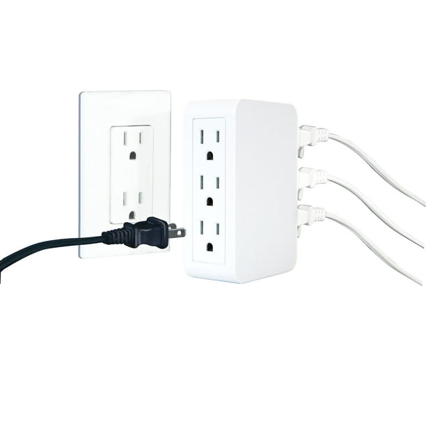 Ideaworks Set of 2 Slim Multi Plug Outlets 8323