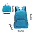 thumbnail image 3 of Hvmvliv Foldable Hiking Backpack Outdoor Travel Sackpack Mountaineering Bag Daily Sports Gym Bag Lightweight Backpack Large Capacity Folding Bag Blue, 3 of 6