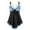 Blue~, variant on Jjayotai No Boundaries Women's Plus Size Swimsuits Tummy Control, Two Piece Swim Dresses with Bra Pad and Shorts, Bathing Suits for Women, Womens Swimwear 2025 Blue~ S