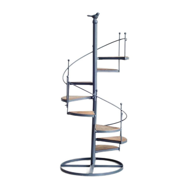 Soporte alto para plantas de interior, estante de hierro para plantas de 8 niveles, soporte para exhibición de jardín para macetas, macetas y