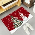 thumbnail image 5 of Merry Christmas Kitchen Rugs Sets 2 Piece Floor Mats Winter Snow Xmas Tree Snowman Snowflake Doormat Non-Slip Rubber Backing Area Rugs Washable Carpet Inside Door Mat Pad Sets-16"x 24"+16"x47", 5 of 6