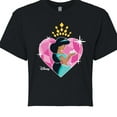 thumbnail image 3 of Disney Princess - Jasmine Heart - Junior's Cropped Tee, 3 of 5