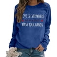 thumbnail image 1 of Chandail à Capuchon à Col Rond pour Femmes, Mode Décontractée, Couleur Unie, Ample, Manches Longues, Imprimé de Lettres, Fermeture Éclair devant, Vêtements Actifs pour Femmes, Veste pour Femmes, Chemise Surdimensionnée, Chandail à Capuchon Duveteux à Fermeture Éclair pour Femmes, Chandails pour Femmes, 1 of 5