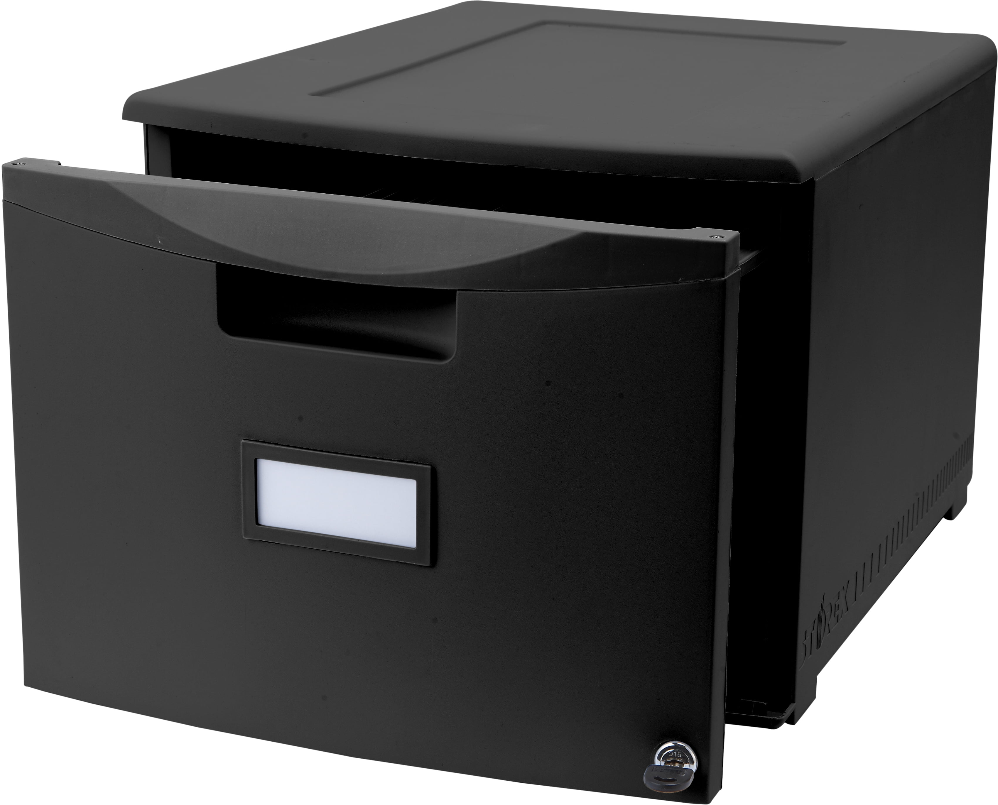 File Cabinets File Cabinet Durable Plastics Five-Layer Lock Upper Drawers Useful Drawer Storage Unit File Plastic 36X27X26CM File Cabinet Color : Black