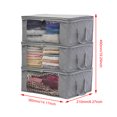 thumbnail image 3 of Contenedor Almacenamiento Bolsas Ropa Plegables para Suéteres Abrigos Mantas, 3 of 9