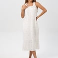 thumbnail image 2 of Jgppe Robe de Nuit de Pyjama Confortable pour Femmes Imprimé Floral Sans Manches Ample Longue, 2 of 5