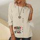 thumbnail image 2 of Camisas Navideñas Para Mujer, Camisetas de Manga Larga, Blusa Holgada Con Estampado Navideño de Cuello Redondo A La Moda, Jersey Odeerbi ODB200537, 2 of 8