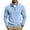 Light Blue, variant on Mens Quarter Zip Polar Fleece Pullover Stand Collar Thermal Lightweight Casual Fall Winter Light Blue M