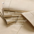 thumbnail image 3 of HEIRLOOM COMFORT Beige Cloth Napkins Set of 6, 18 x 18 Inch - Soft, Absorbent, Durable, Reusable, Washable - Hemstitch Mitered Edges - Perfect Hotel Quality Napkin for Dinner, Weddings, Holiday Décor, 3 of 7